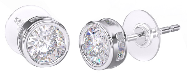 BJT384 ORECCHINO QUEEN ISABEL 6MM STAINLESS STEEL PA 2664 - Fontenova srl