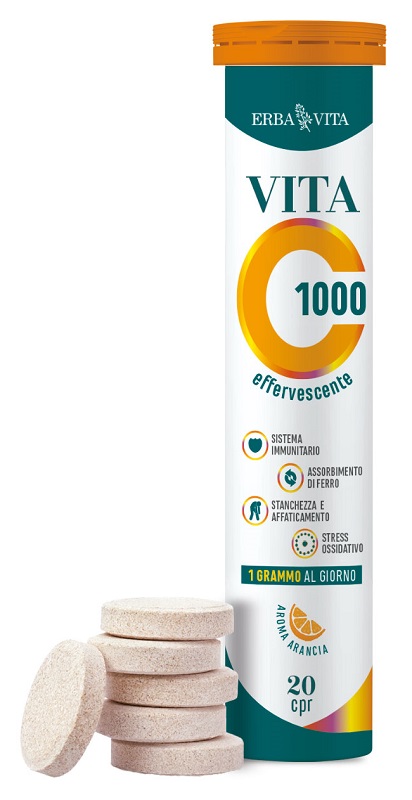 VITA C1000 20 COMPRESSE EFFERVESCENTI - Fontenova srl