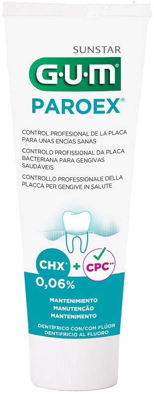 GUM PAROEX 0,06 CHX DENTIFRICIO AL FLUORO 75 ML - Fontenova srl