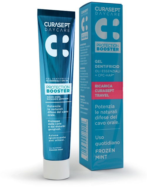 CURASEPT DENTIFRICIO DAYCARE PROTEZIONE BOOSTER FROZEN MINT 20 ML - Fontenova srl