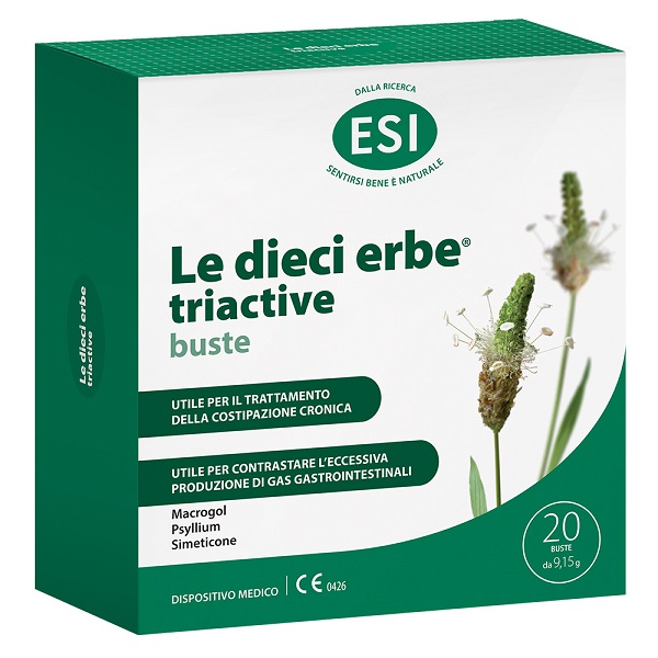 ESI LE DIECI ERBE TRIACTIVE 20 BUSTINE - Fontenova srl