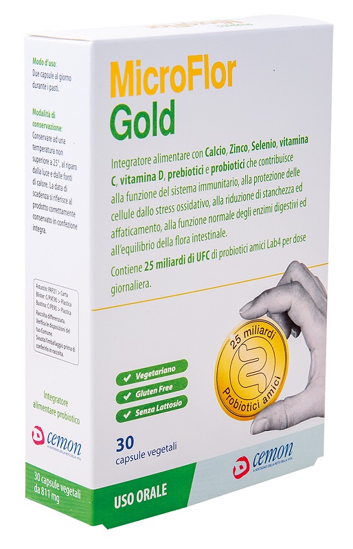 MICROFLOR GOLD 30 CAPSULE VEGETALI - Fontenova srl