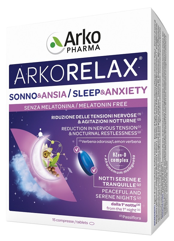 ARKORELAX SONNO&ANSIA 15 COMPRESSE - Fontenova srl