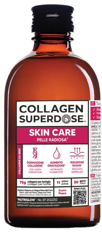 COLLAGEN SUPERDOSE SKIN CARE 300 ML COLLAGENE 75 G - Fontenova srl