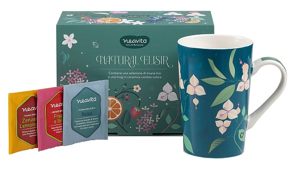NEAVITA COFANETTO MUG CAMBIA COLORE + 9 FILTRI BIO NATURAL ELISIR - Fontenova srl