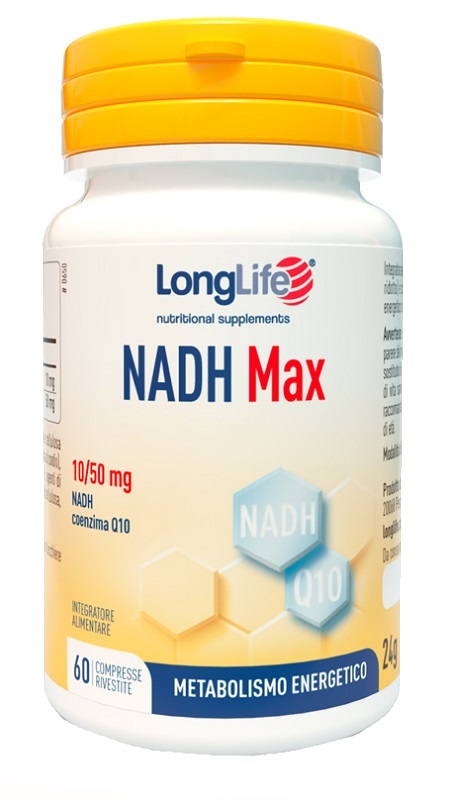 LONGLIFE NADH MAX 60 COMPRESSE RIVESTITE - Fontenova srl