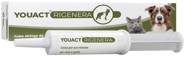 YOUACT RIGENERA CREMA CANE E GATTO TUBO SIRINGA DA 10 G - Fontenova srl