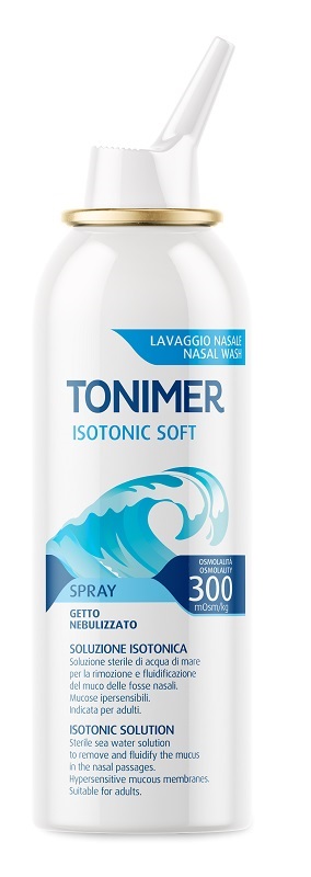 SOLUZIONE ISOTONICA ACQUA DI MARE TONIMER ISOTONIC SOFT OSMOLALITA' 300 MOSM/KG SPRAY 100 ML - Fontenova srl