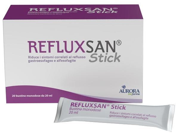 REFLUXSAN STICK 20 BUSTINE MONODOSE DA 20 ML SENZA GLUTINE SENZA LATTOSIO - Fontenova srl