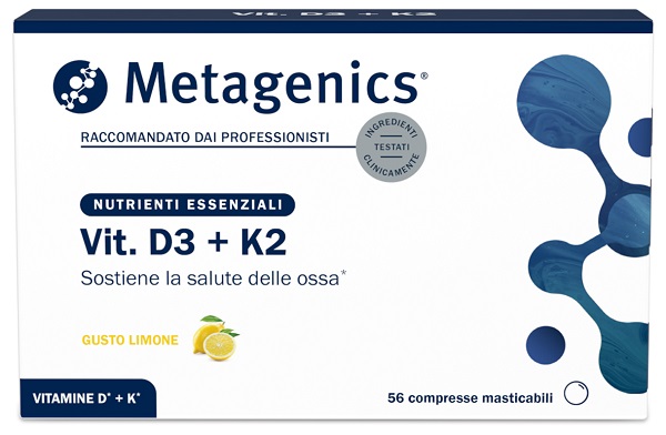 VIT D3+K2 56 COMPRESSE MASTICABILI - Fontenova srl