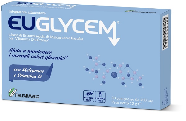 EUGLYCEM 30 COMPRESSE DA 400 MG SENZA GLUTINE SENZA LATTOSIO - Fontenova srl