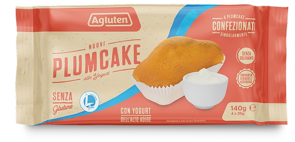 AGLUTEN NUOVI PLUMCAKE YOGURT 4 PEZZI DA 35 G - Fontenova srl