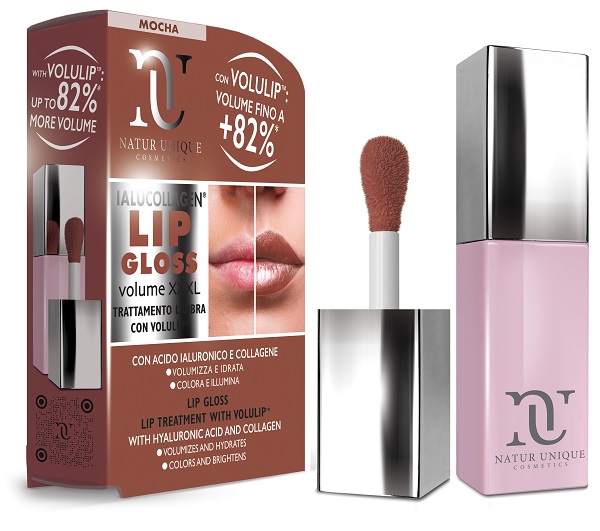 NATUR UNIQUE IALUCOLLAGEN LIP GLOSS VOLUME XXXL MOCHA 8 ML - Fontenova srl