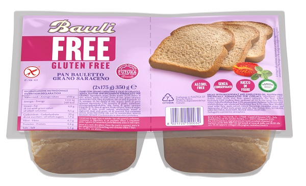 BAULI FREE PAN BAULETTO GRANO SARACENO 350 G - Fontenova srl