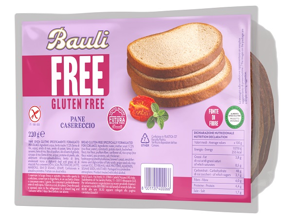BAULI FREE PANE CASERECCIO 220 G - Fontenova srl