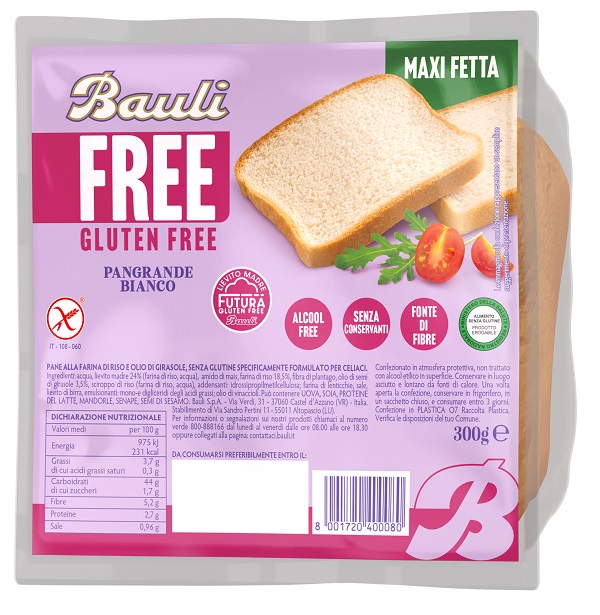BAULI FREE PANGRANDE BIANCO 300 G - Fontenova srl