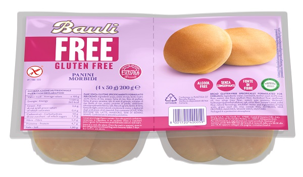BAULI FREE PANINI MORBIDI 4 PEZZI DA 50 G - Fontenova srl
