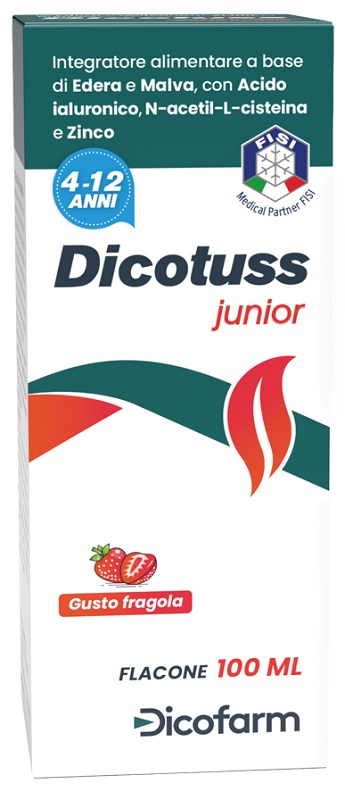 DICOTUSS JUNIOR GUSTO FRAGOLA 100 ML - Fontenova srl