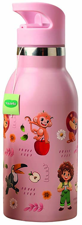 NEAVITA BOTTIGLIA THERMOS KIDS ROSA 400 ML - Fontenova srl