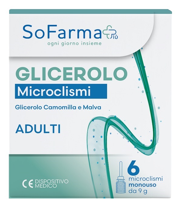 GLICEROLO MICROCLISMI ADULTI 9 G 6 PEZZI SOFARMAPIU' - Fontenova srl