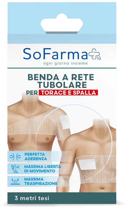 BENDA A RETE TUBOLARE SOFARMAPIU' PER TORACE E SPALLE 3 METRI TESI - Fontenova srl