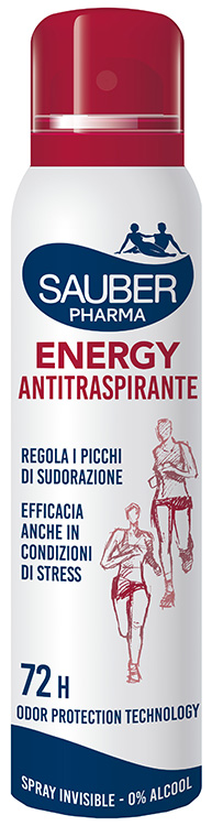 SAUBER DEO 72H ENERGY ANTITRASPIRANTE SPRAY 150 ML - Fontenova srl