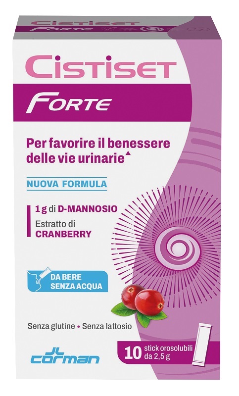 CISTISET FORTE 10 STICK OROSOLUBILI 2,5 G SENZA GLUTINE SENZA LATTOSIO - Fontenova srl