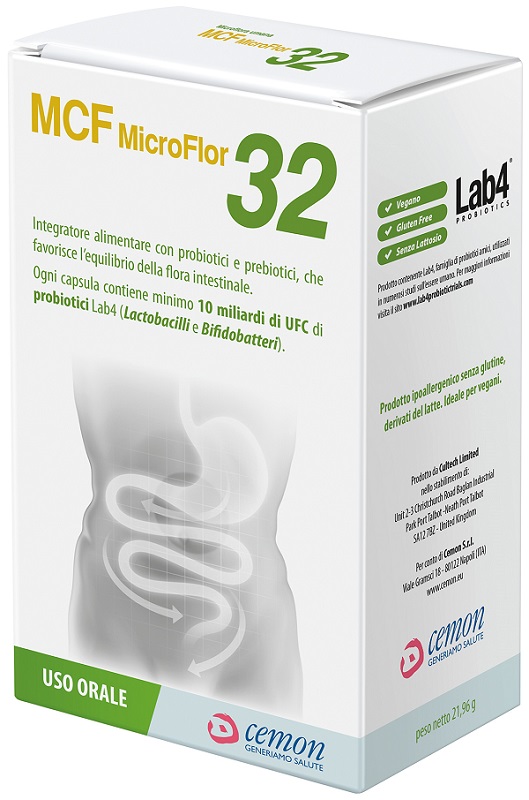 MCF MICROFLOR 32 60 CAPSULE VEGETALI - Fontenova srl