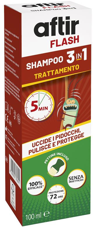 AFTIR FLASH SHAMPOO 3 IN 1 100 ML - Fontenova srl