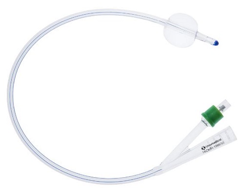 CATETERE FOLEY IN SILICONE 2 VIE DIAMETRO CH 16 PUNTA NELATON CON PALLONCINO 10 ML 1 PEZZO - Fontenova srl