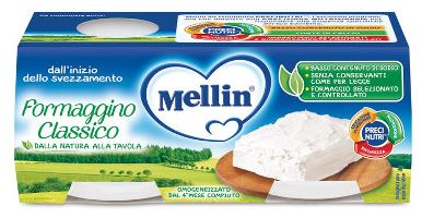 MELLIN BABY FORMAGGINO CLASSICO 4 X 80 G - Fontenova srl