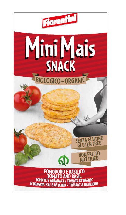 BIO MINI MAIS SNACK AL POMODORO E BASILICO 50 G - Fontenova srl
