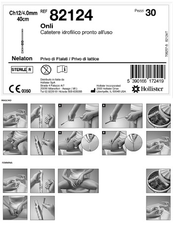 CATETERE IDROFILICO ONLI PRONTO ALL'USO 40 CM CH 12 30 PEZZI - Fontenova srl