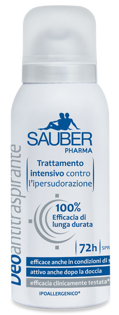 SAUBER ANTITRASPIRANTE 72 ORE SPRAY - Fontenova srl