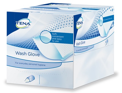 GUANTO PER IGIENE TENA WASH 50 PEZZI - Fontenova srl