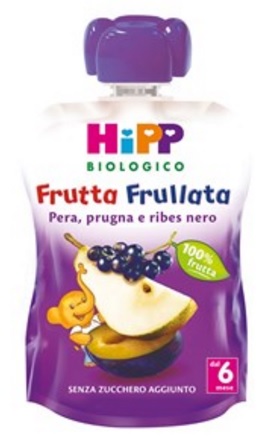 HIPP BIO FRUTTA FRULLATA PERA PRUGNA RIBES 90 G - Fontenova srl