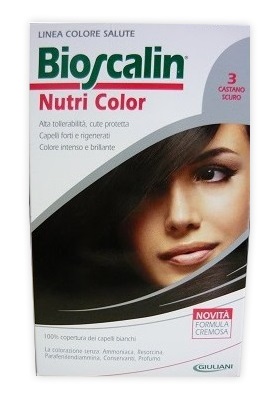 BIOSCALIN NUTRI COLOR 3 CASTANO SCURO SINCROB 124 ML - Fontenova srl