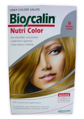 BIOSCALIN NUTRI COLOR 8 BIONDO CHIARO SINCROB 124 ML - Fontenova srl