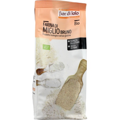 FARINA MIGLIO BRUNO SENZA GLUTINE BIO 375 G - Fontenova srl