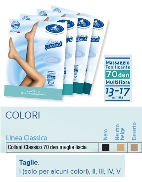 SAUBER COLLANT 70 DENARI MAGLIA LISCIA N BEIG 1 LINEA CLASSICA - Fontenova srl