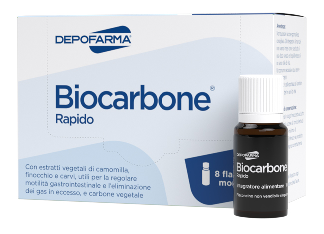 BIOCARBONE RAPIDO 8 FLACONCINI - Fontenova srl