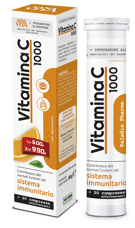 SANAVITA VITAMINA C 20 COMPRESSE EFFERVESCENTI - Fontenova srl