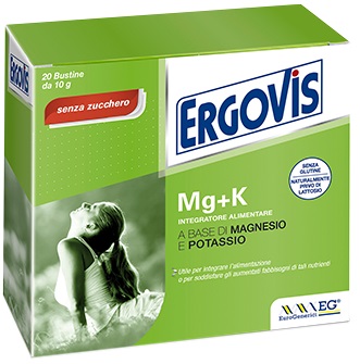 ERGOVIS MG+K SENZA ZUCCHERO 20 BUSTINE 5 G - Fontenova srl