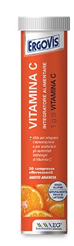 ERGOVIS VIT C 1000MG 20 COMPRESSE EFFERVESCENTI - Fontenova srl