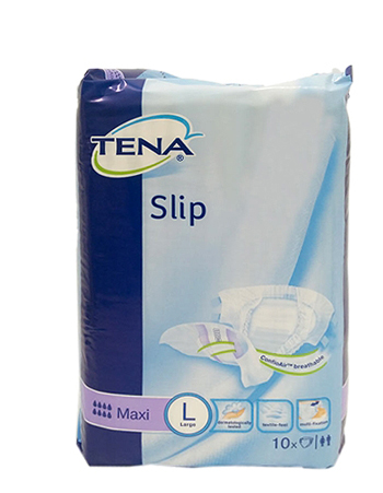 PANNOLONE PER INCONTINENZA A MUTANDINA TENA SLIP MAXI L 10 PEZZI - Fontenova srl