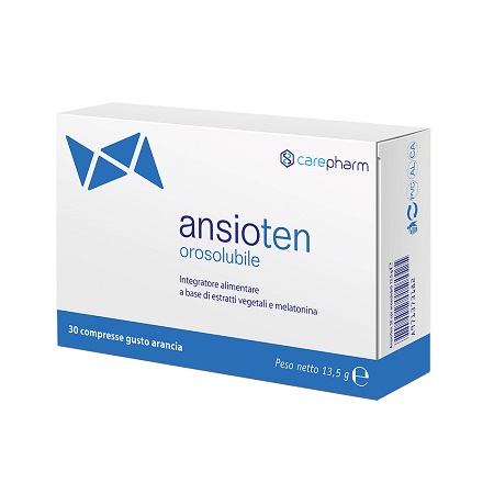 ANSIOTEN OROSOLUBILE 30 COMPRESSE ARANCIA SENZA ZUCCHERI GLUTINE E LATTOSIO CON EDULCORANTI - Fontenova srl
