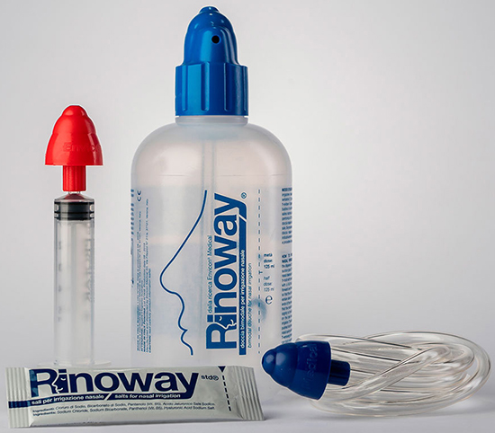 RINOWAY DOCCIA PER IRRIGAZIONE NASALE + 15 SALI ISOTONICI - Fontenova srl