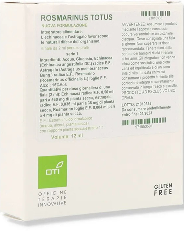 ROSMARINUS TOTUS NUOVA FORMULAZIONE 1SERIE 6FIALE GLUCOSATE 2ML - Fontenova srl