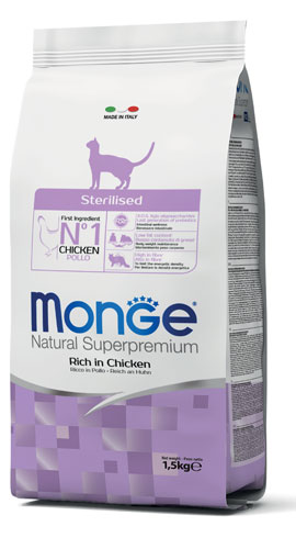 MONGE STERILISED NEW 1500 G - Fontenova srl