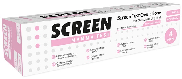 SCREEN TEST RAPIDO OVULAZIONE SCREEN 4 PEZZI - Fontenova srl